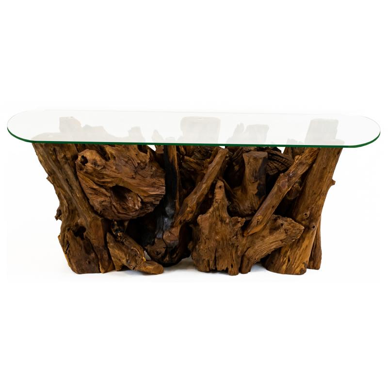 Redstone Teak Root Oval Coffee Table